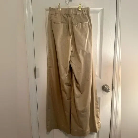 NWT Urban Outfitters Beige Wide-Leg Pants - Picture 5 of 6